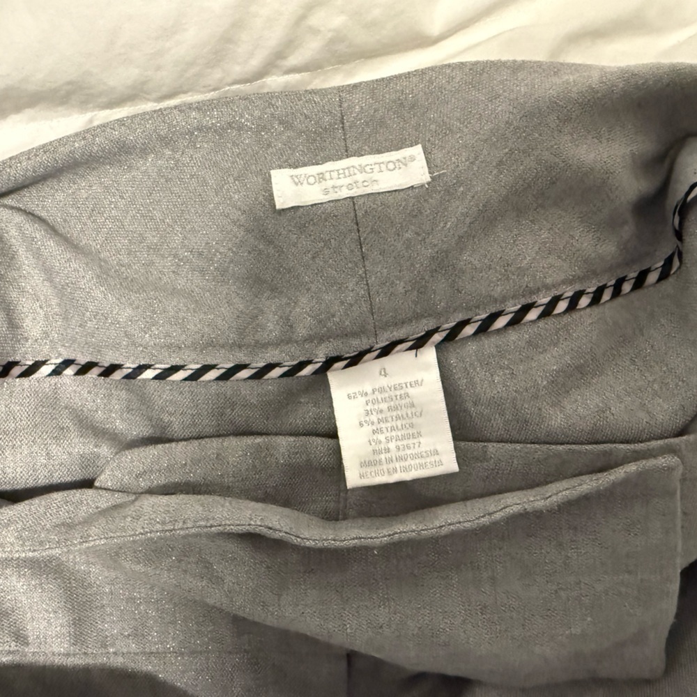 Worthington Gray Wide Leg Pants for Professional Elegance - Picture 4 of 4
